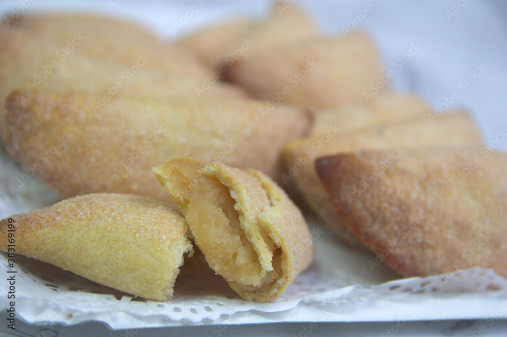 Sweet potato pastissets are Christmas sweets in Valencia (Spain) Sweet potato pastissets are Christmas sweets in Valencia (Spain)