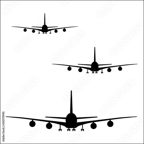 silhouette of a airplane