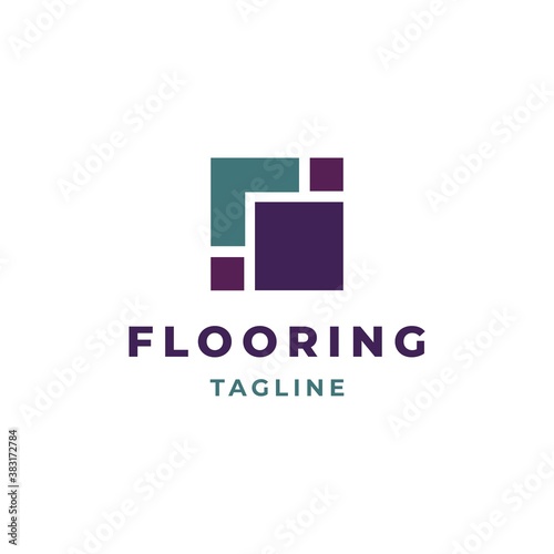 Flooring logo design vector template