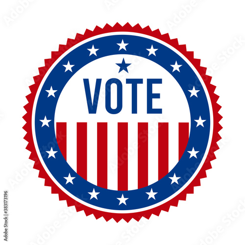 Free Download 2020 Presidential Election Vote Badge - United States of America. USA Patriotic Stars and Stripes. American Democratic / Republican Support Pin, Emblem, Stamp or Button. November 3 - GFXLoad