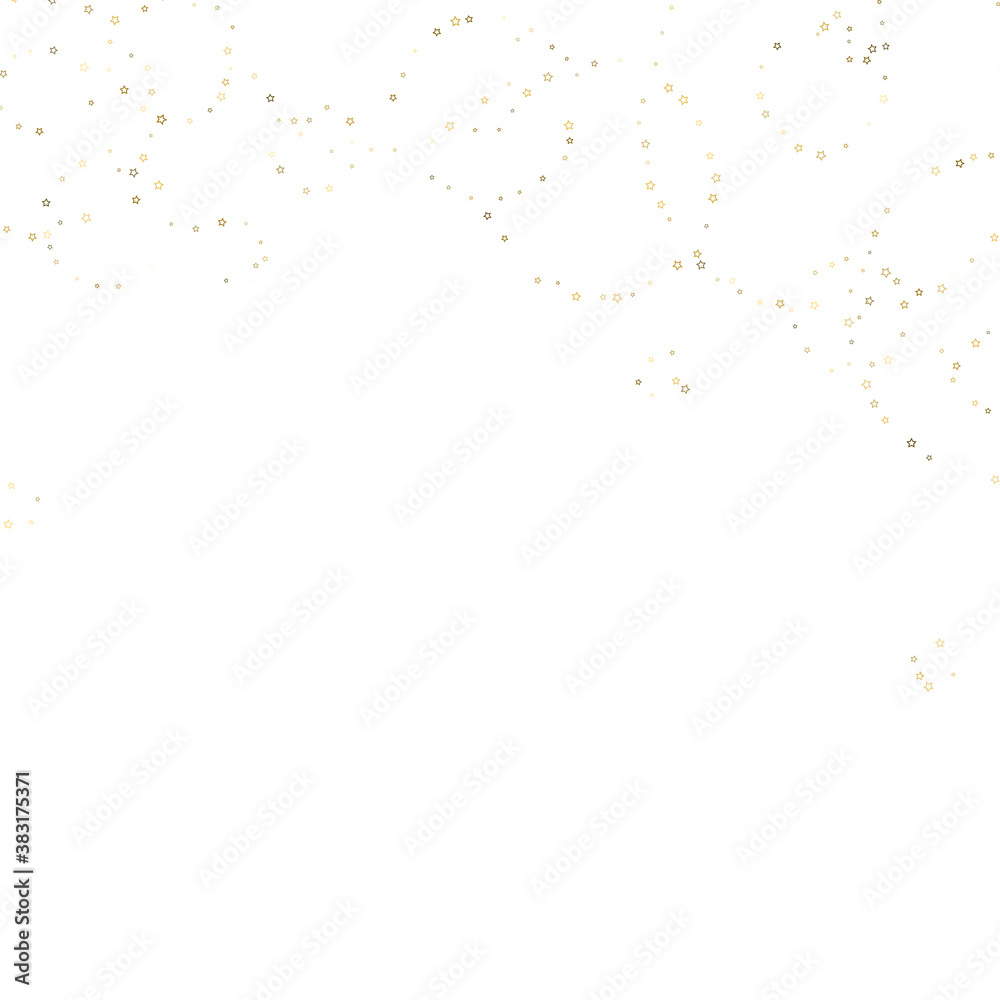 Fototapeta premium Gold Glitter Stars. Luxury Shiny Confetti.