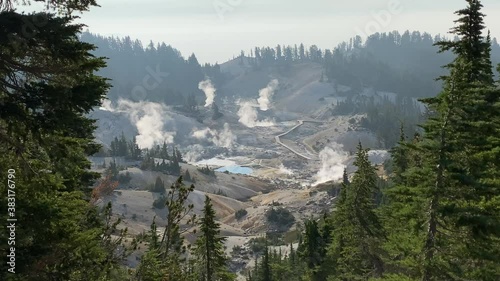 Geothermal Activity on Bumpass Hell Hike Lassen Volcanic National Park California