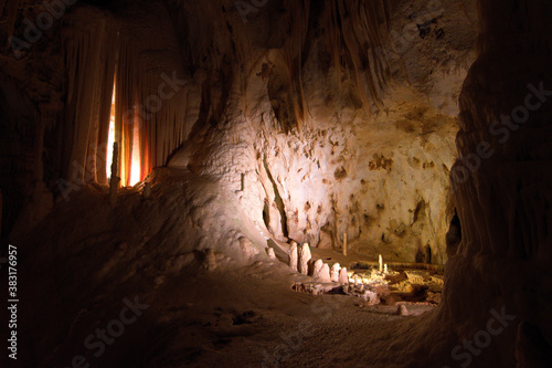 Impressive cave in Frasassi  Italy