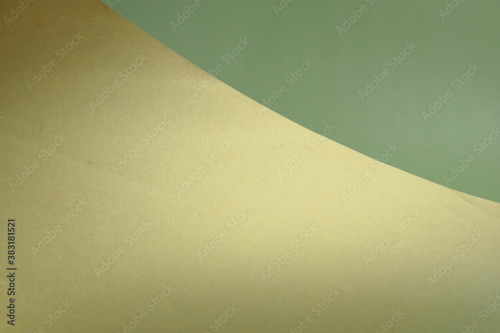 Golden & Green Color Paper Background Texture