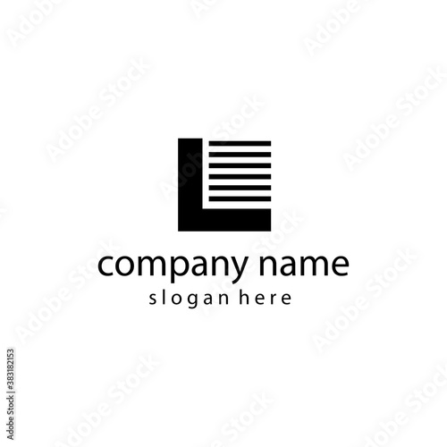 letter l creative logo template for sale. vector design illustration