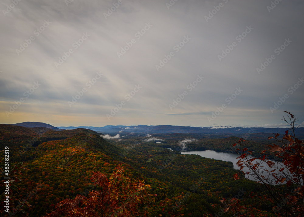 clouds over the mountains and lake
View from Rattlesnake Cliffs of Lake Dunmore in Vermont