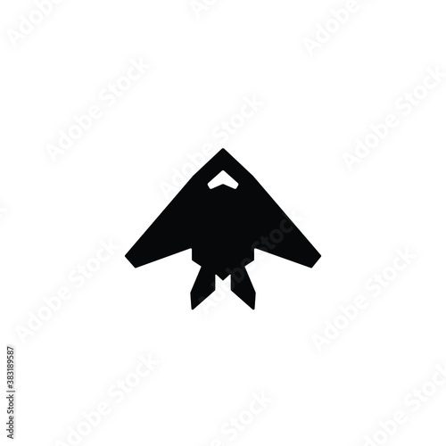 Free Download Bomber aircraft icon vector isolated on white, logo sign and symbol. - GFXLoad