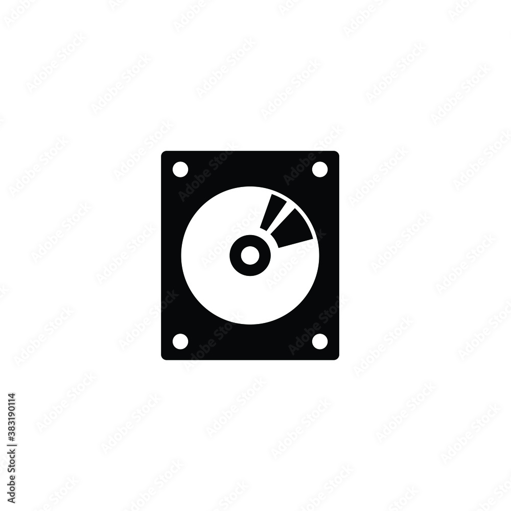 Hard dish icon vector isolated on white, logo sign and symbol. Hard dish icon vector isolated on white, logo sign and symbol.