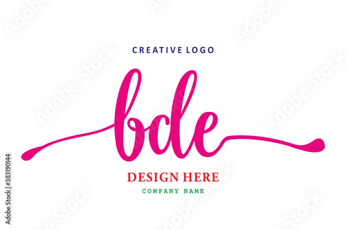 The simple BDE composition logo is easy to understand and authoritative