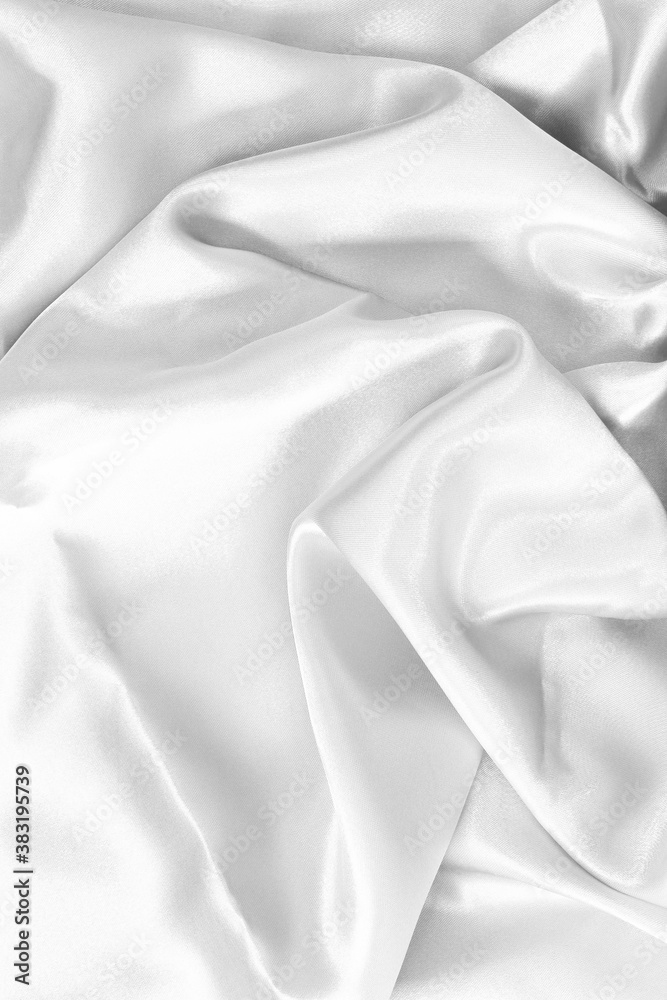 White fabric silk texture for background