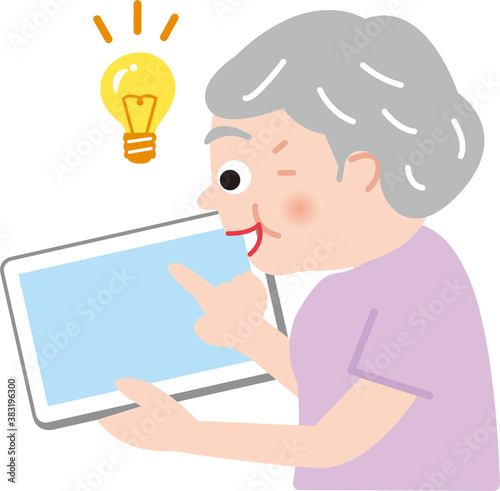 シニア女性　アイパット　わかった！