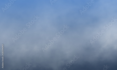 Abstract white smoke on phthalo blue color background