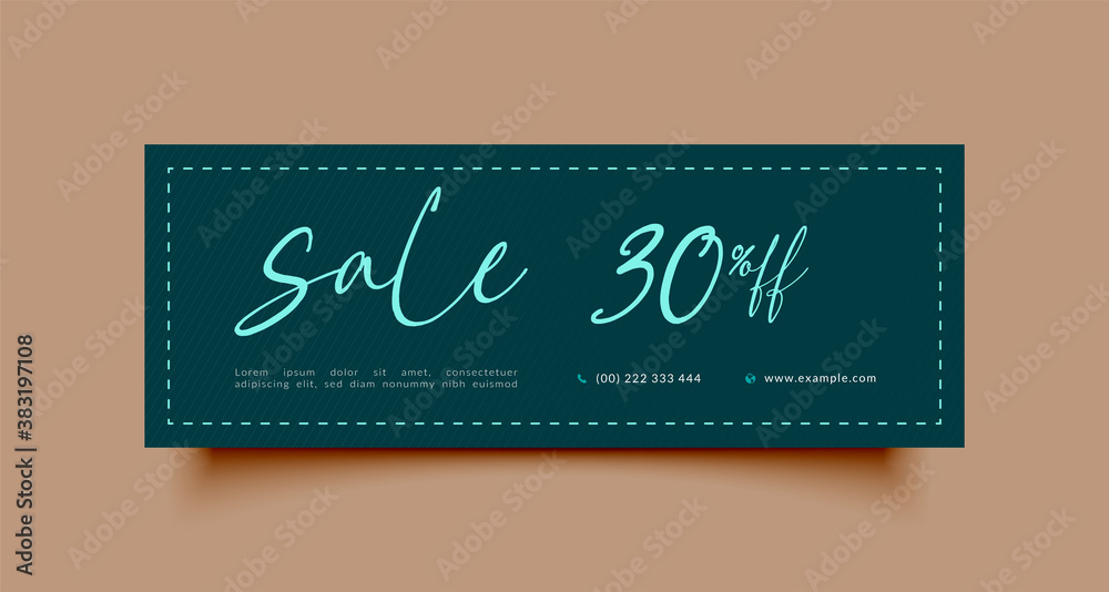 Sale Facebook cover page timeline and web ad banner template for advertising and promotion. modern layout design dark aqua background