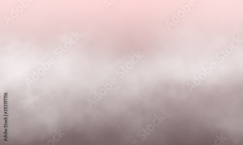 Abstract white smoke on blush color background