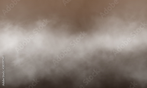 Abstract white smoke on bronze color background