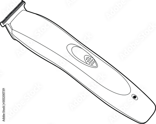Professional Electric Razor Vector / Line Drawing. Icon, Logo, Design, Element