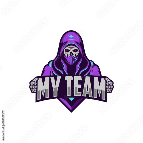 Skull E-Sport Logo Design Template