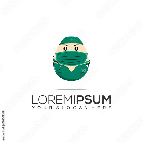 Surgical Eggs Logo Design Template