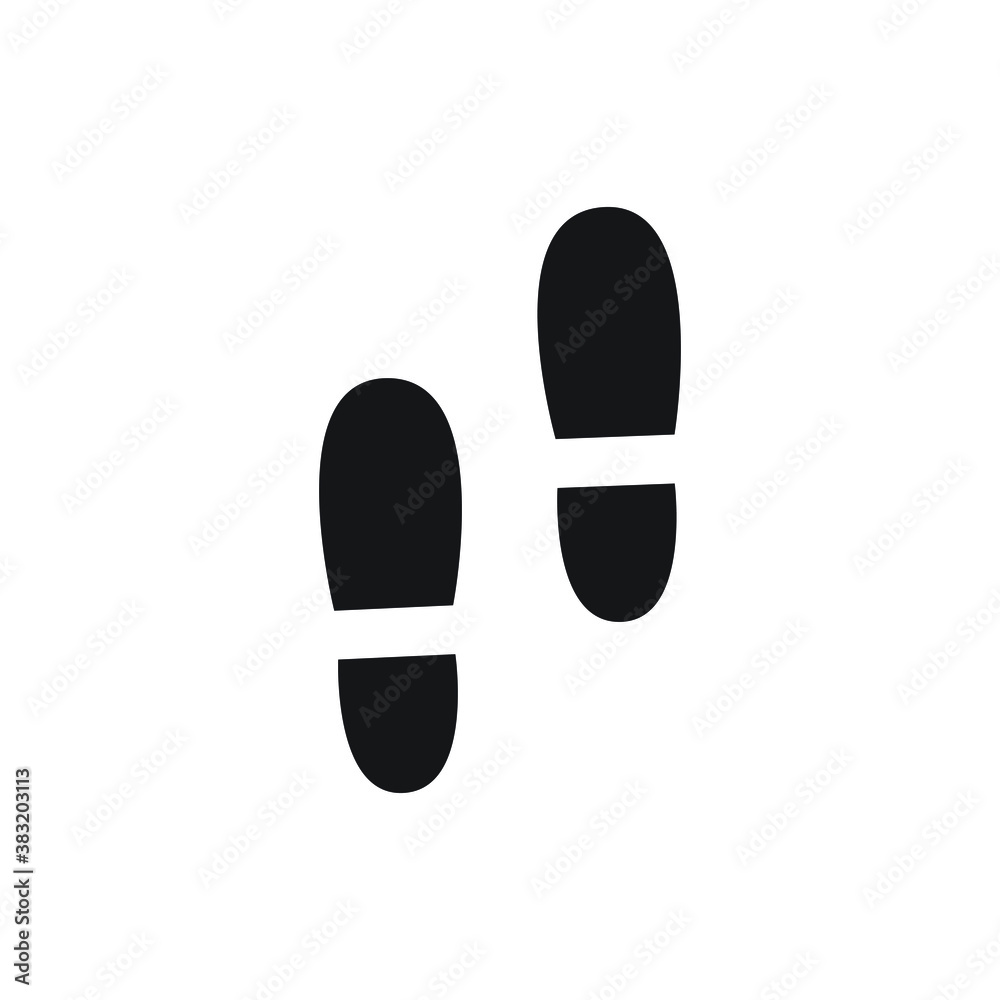 Footprint icon design. vector illustration Footprint icon design. vector illustration