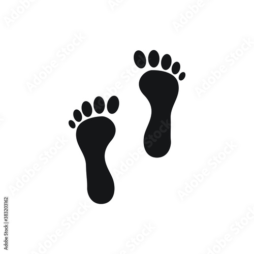 Footprint icon design. vector illustration © Erta