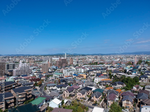 ドローンで空撮した名古屋の町並みの風景 © zheng qiang