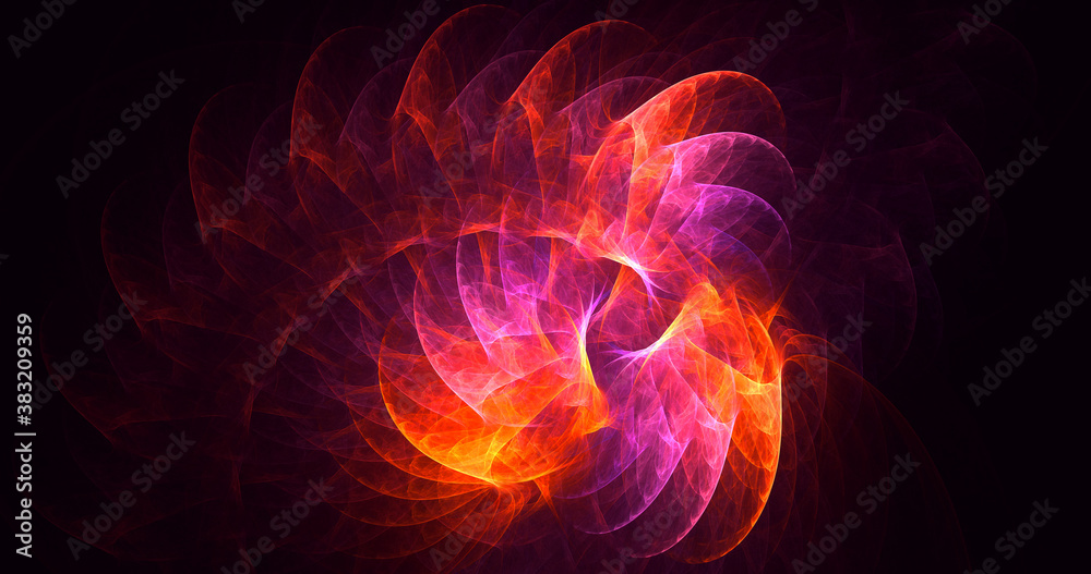 3D rendering abstract multicolor fractal light background 3D rendering abstract multicolor fractal light background