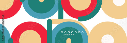 Circles and lines abstract background for covers, banners, flyers and posters and other templates