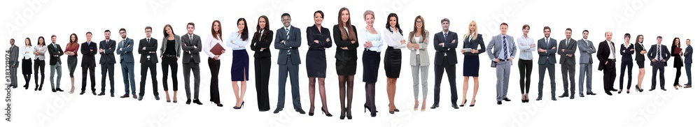 panoramic collage of a large and successful business team panoramic collage of a large and successful business team