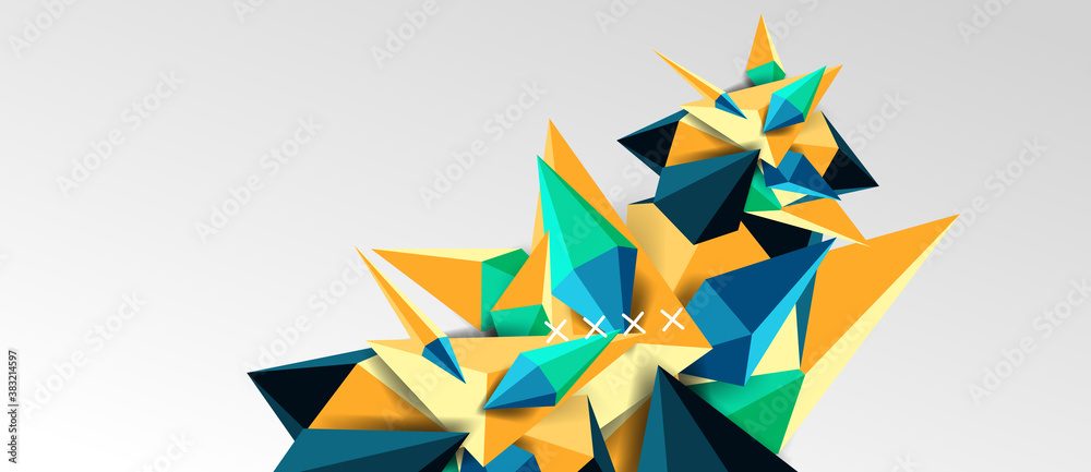 3d low poly abstract shape background vector illustration 3d low poly abstract shape background vector illustration