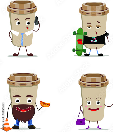 Different coffee for different people. For businessman, youth, workers and just beauties