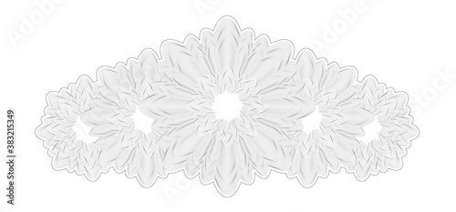 Design elements. Guilloche elements for make diploma or certificate.