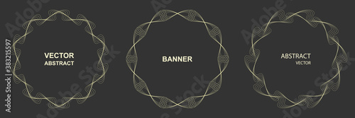 Design elements. Ring circle elegant frame border.