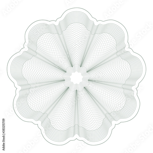 Design elements. Guilloche elements for make diploma or certificate.