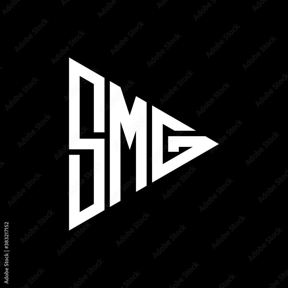 SMG letter logo icon vector on black background. Creative letter SMG icon. SMG vector. SMG letter logo icon vector on black background. Creative letter SMG icon. SMG vector.