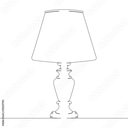 Table stylish retro electric lamp, floor lamp