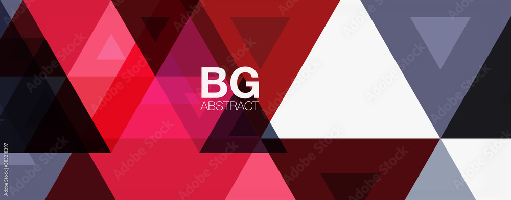 Mosaic triangle pattern abstract background for cover, banner, flyer and poster and other template