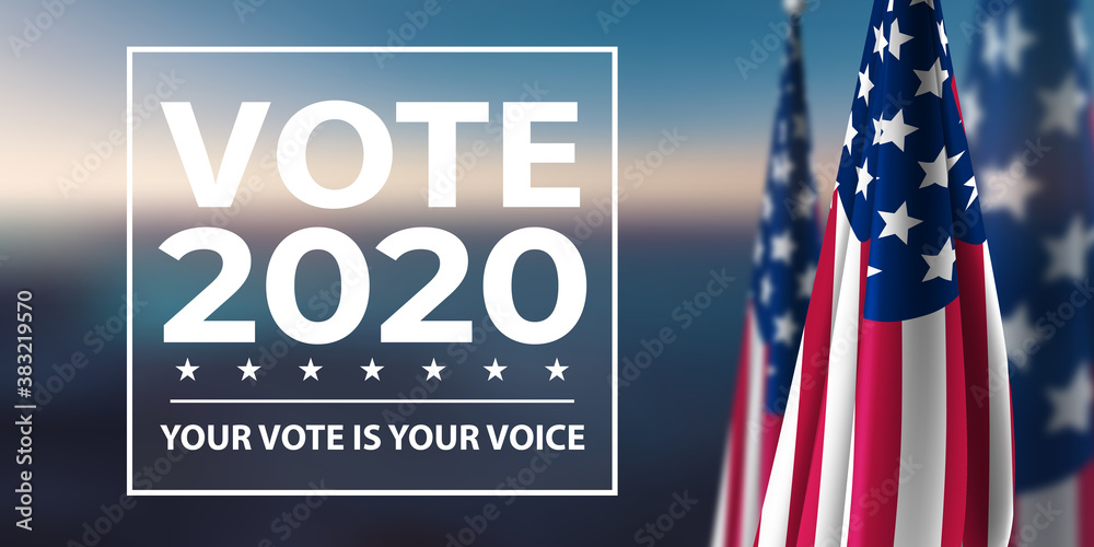 Vote 2020 - obrazy, fototapety, plakaty 
