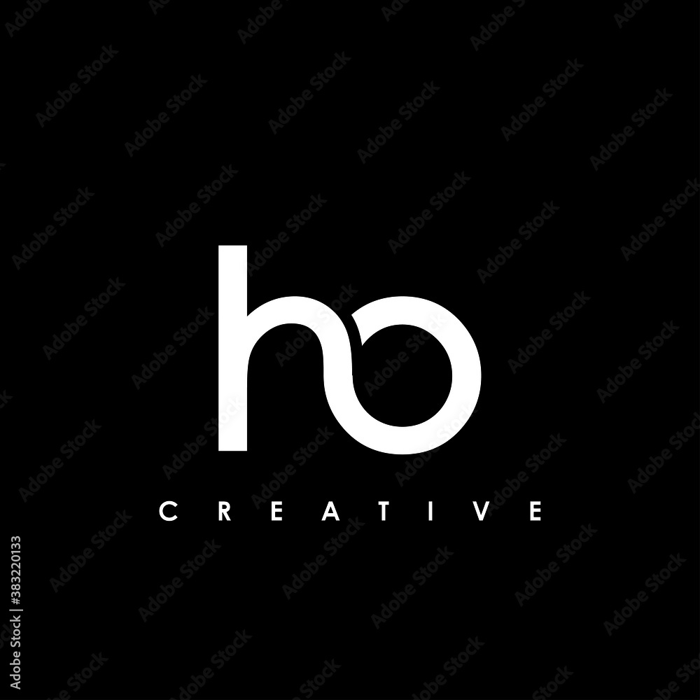 HO Letter Initial Logo Design Template Vector Illustration	
