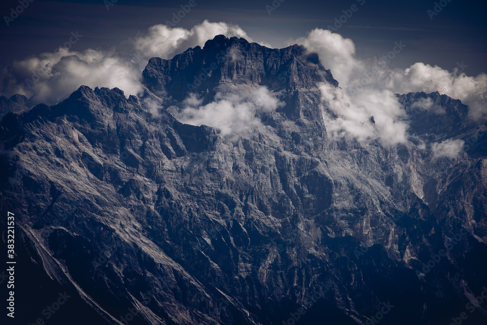 Obraz premium Pelmo Mount North wall at Pelmo mountain range , Dolomites UNESCO