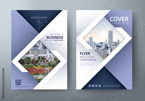 Flyer design, Leaflet cover presentation, book cover template vector, layout in A4 size.
