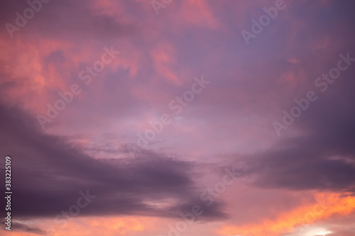 Fototapeta Naklejka Na Ścianę i Meble -  Beautiful white fluffy cloudy sky background,