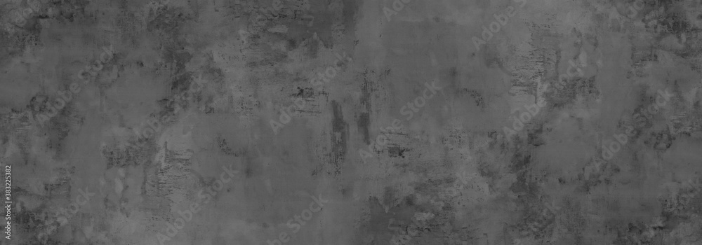 Fototapeta premium Grey gray anthracite stone concrete texture background panorama banner long 