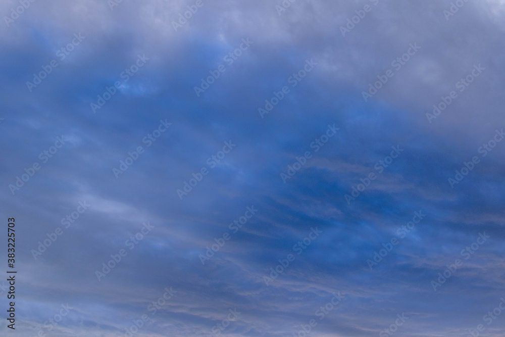 Overcast and stormy weather image for background use in horizontal format