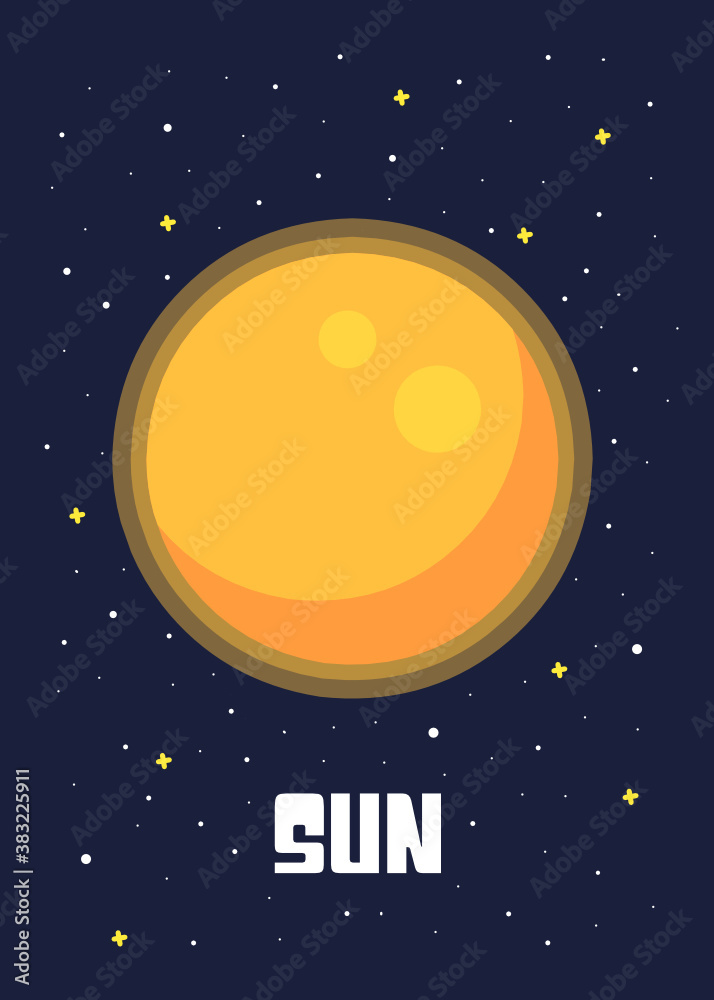 The Sun design, Vector illustrations of the of the sun in cartoon style. The Sun design, Vector illustrations of the of the sun in cartoon style.