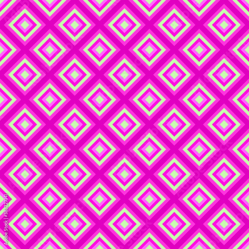 Pink gradient geometric background. Vector squares illustration. Seamless pattern.
