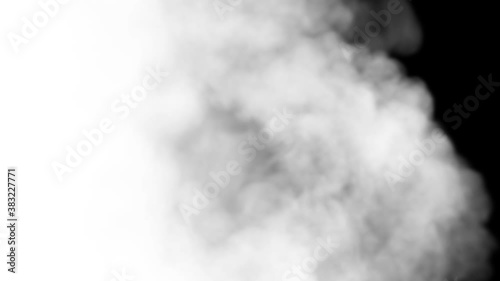 Smoke transition is a stock motion graphics video of realistic paint brush strokes transitions of white luma mattes on black background, for revealing the photo or video backgrounds. 