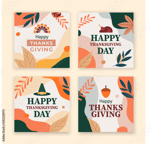 thanksgiving card background, thanksgiving social media template	