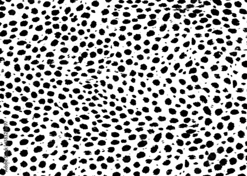 Cheetah skin pattern design. Cheetah spots print vector illustration background. Wildlife fur skin design illustration for print, web, home decor, fashion, surface, graphic design 