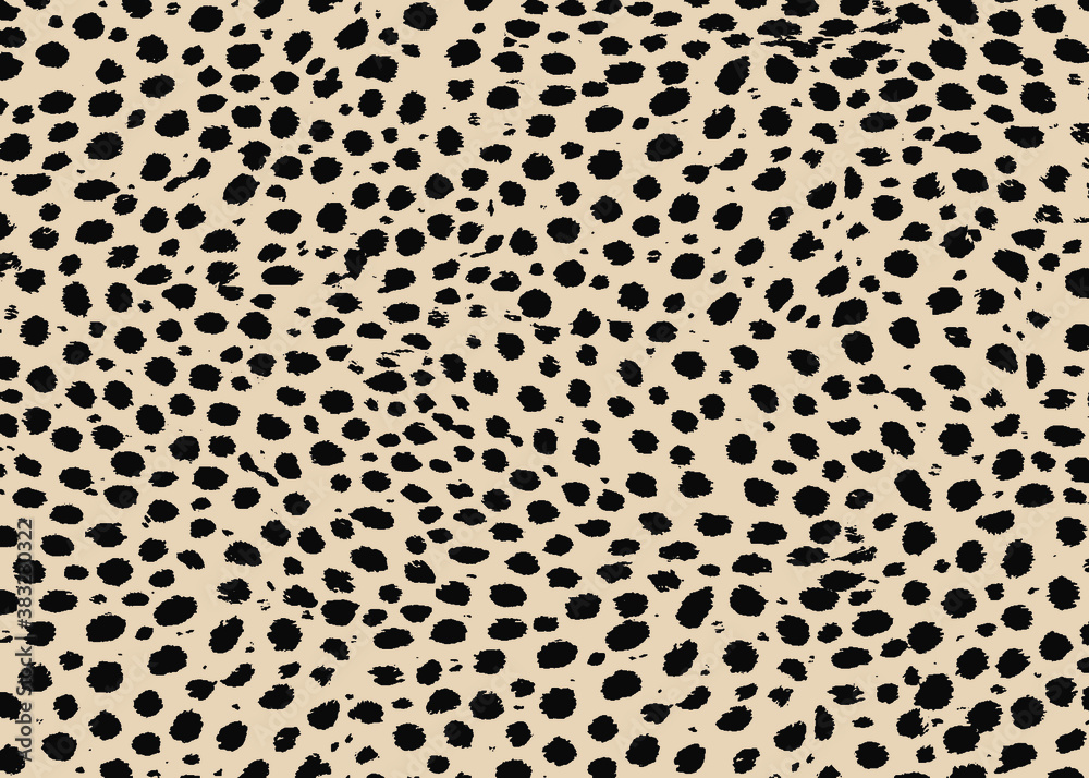 Cheetah skin pattern design. Cheetah spots print vector illustration background. Wildlife fur skin design illustration for print, web, home decor, fashion, surface, graphic design 