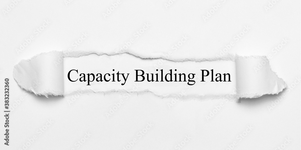 Obraz premium Capacity Building Plan